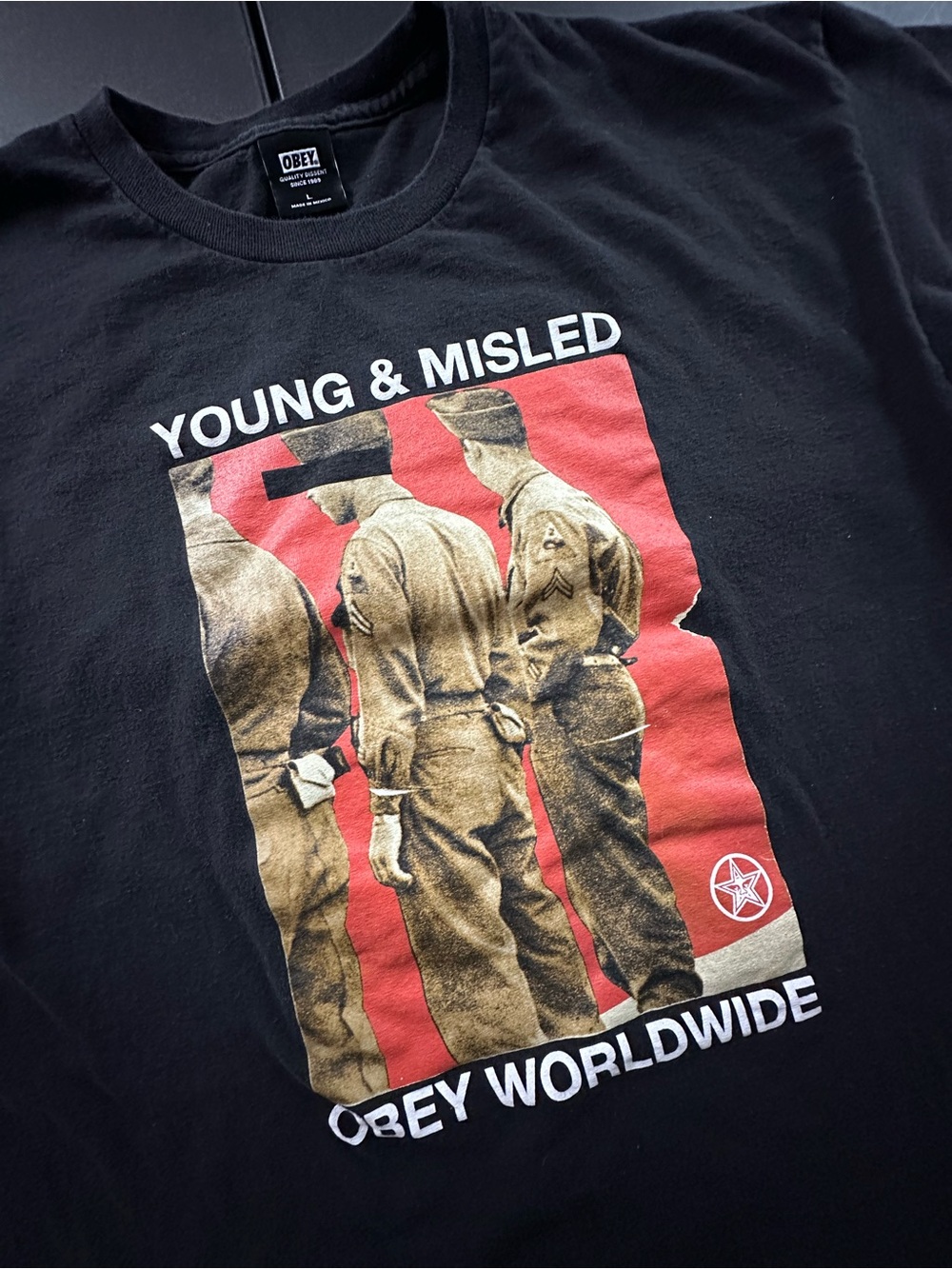 Obey Young & Misled Graphic Tshirt